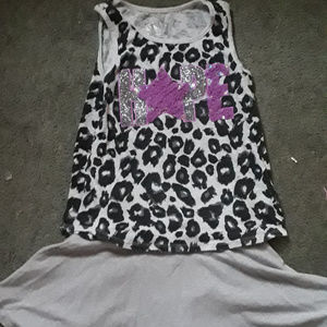 Justice Summer Tank and Skort Set